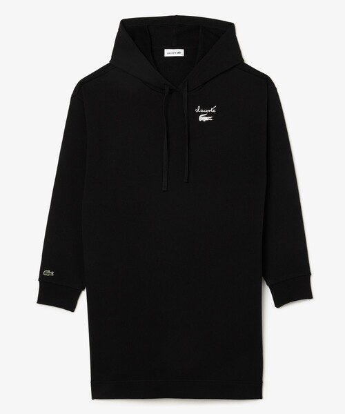 セール】オーバーサイズ サイドスリット スウェットフーディードレス