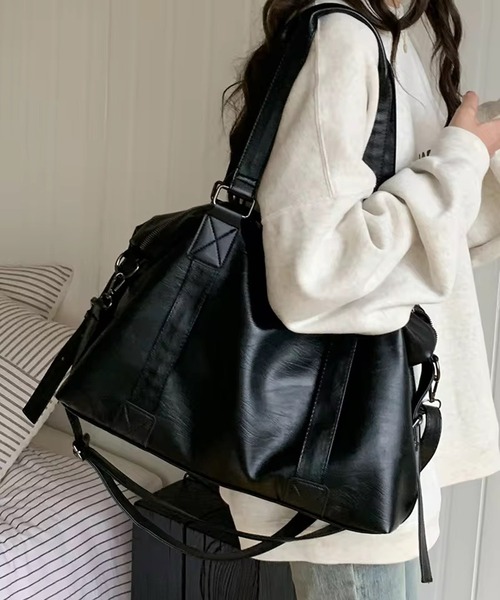 セール】【 Port / ポート 】 2way ビッグ フェイクレザー トート