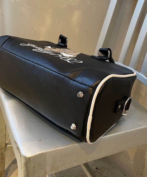 GALFY/ガルフィー】2WAY合皮ボストンショルダーバッグ/耐久マット素材