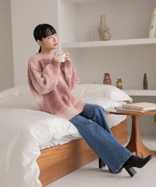 LOWRYS FARM（ローリーズファーム）の「グラデーションニット 166656