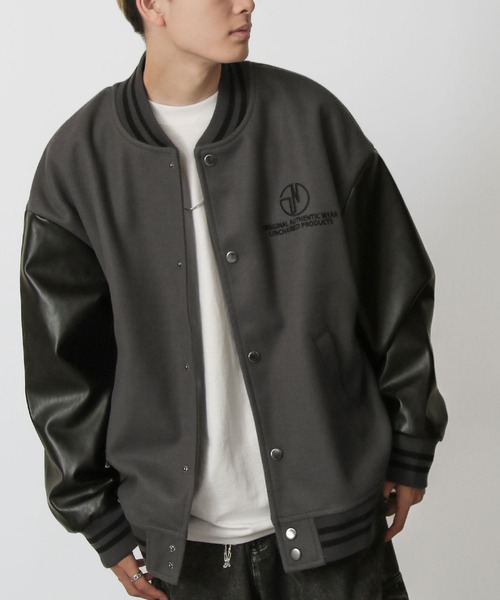 UNCORD（アンコード）の「【UNCORD】 WOOLLIKE FAUX LEATHER SLEEVE