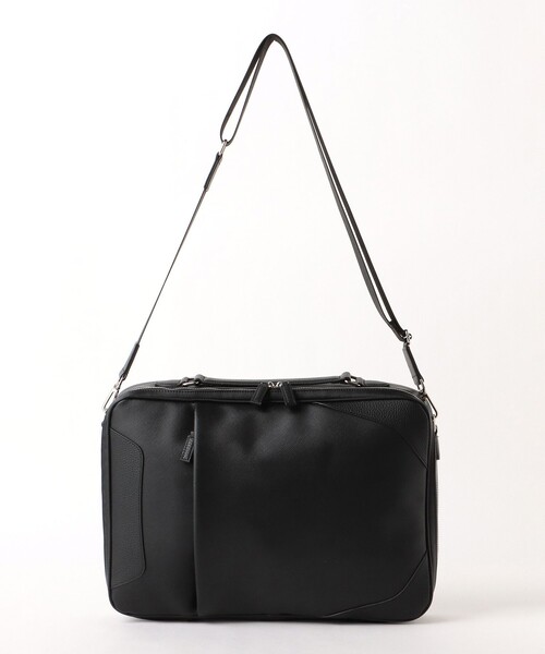 フェイクレザー 3WAY ブリーフバッグ（A4サイズ収納可能）（ビジネス