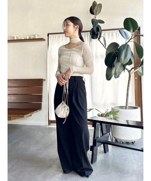 SNIDEL（スナイデル）の「レイヤードデザインパンツ（その他パンツ