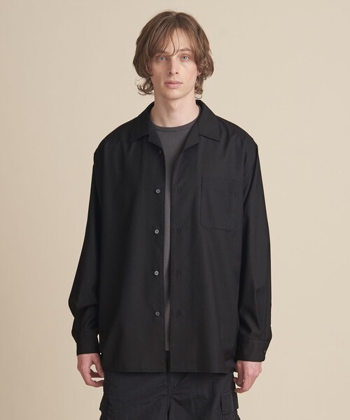 ZOZO限定】ドレープ オープンカラーシャツ -セットアップ対応-（シャツ