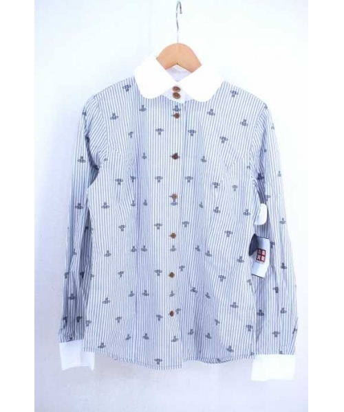 ヴィヴィアンウエストウッド】ボウタイリボン ブラウス ストライプ