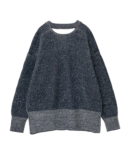 CLANE（クラネ）の「【CLANE/クラネ】W FACE CUT NECK WIDE KNIT TOPS