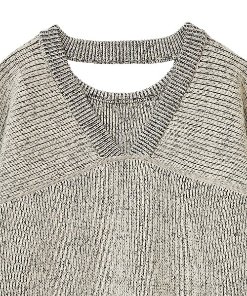 CLANE（クラネ）の「【CLANE/クラネ】W FACE CUT NECK WIDE KNIT TOPS