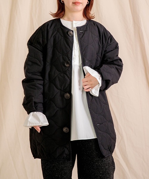 Brocante / ブロカント] NCポプリン(中綿) キルトココンコート