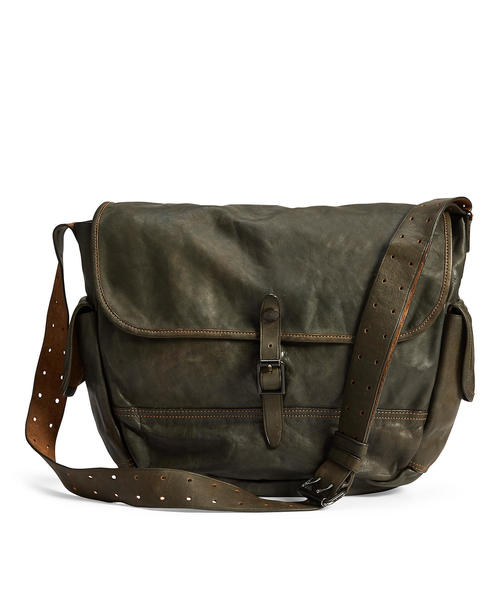 RRL（ダブル アール エル）の「レザー メッセンジャー バッグ（トート