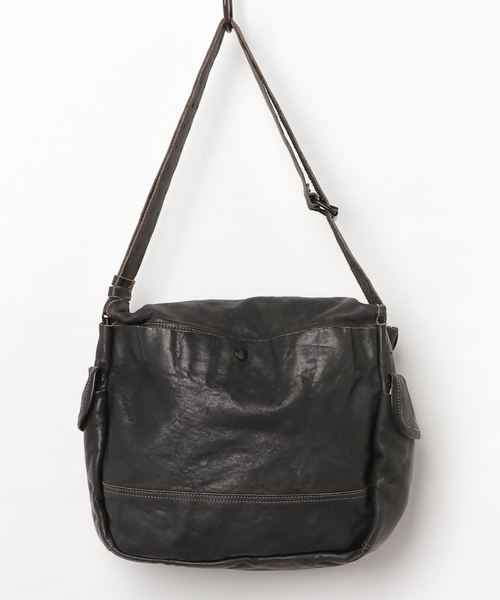 RRL（ダブル アール エル）の「レザー メッセンジャー バッグ（トート