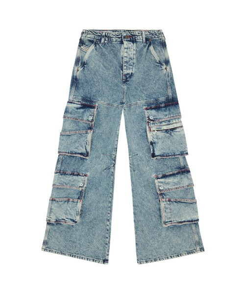 DIESEL（ディーゼル）の「SS23 レディース デニム カーゴパンツ ルーズ