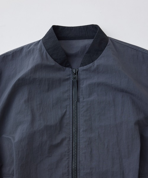 セール】撥水リサイクルナイロン ルーズシルエット ライトMA-1