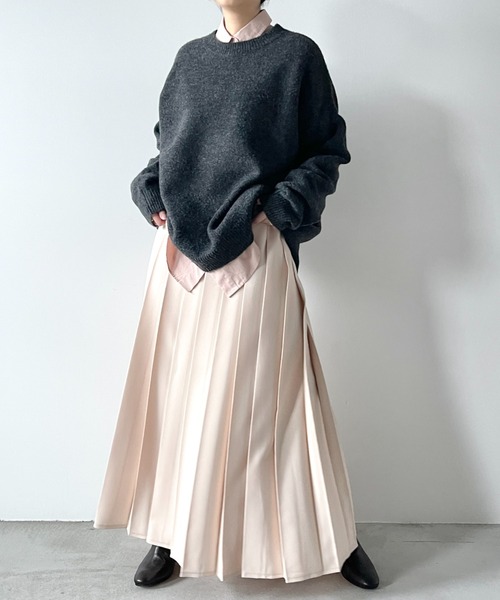 プリーツロングスカート（スカート）｜Libra Cue（リブラ キュー）の