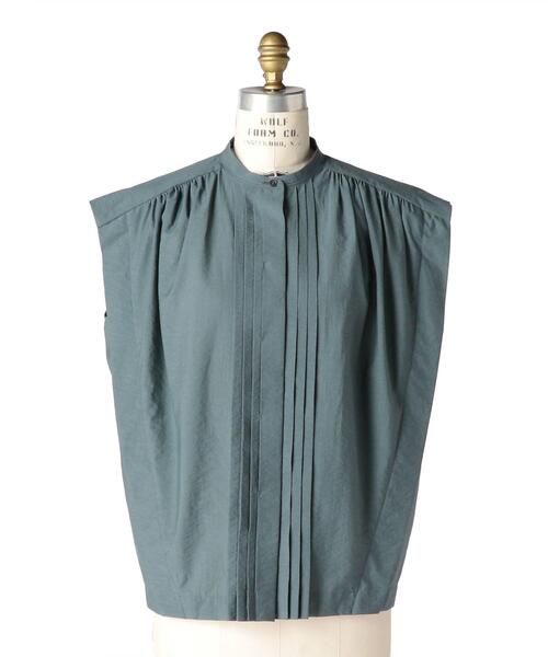 Drawer（ドゥロワー）の「Drawer タックギャザーノースリーブブラウス