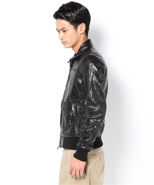 SHIPS JET BLUE（シップスジェットブルー）の「JB:A-2 レザーブルゾン
