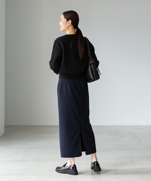 Noble（ノーブル）の「《追加》ジャージーライクカラータイトスカート