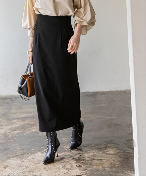 Noble（ノーブル）の「《追加》ジャージーライクカラータイトスカート