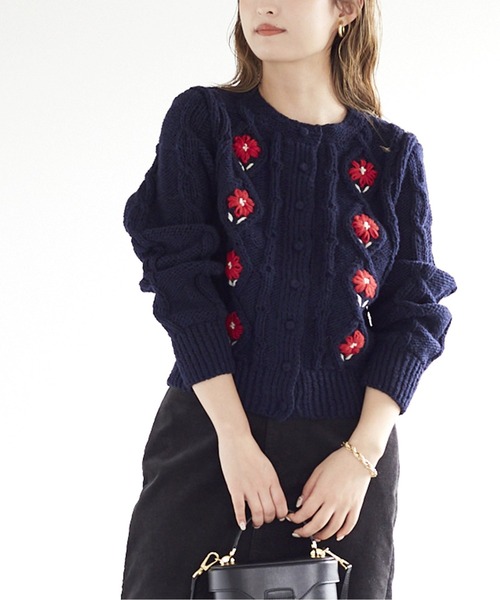 SLOBE IENA（スローブイエナ）の「【LOQUI】SLOBE別注 フラワー刺繍