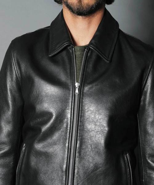 Magine（マージン）の「SHEEP LEATHER ZIP SINGLE RIDERS JKT:シープ