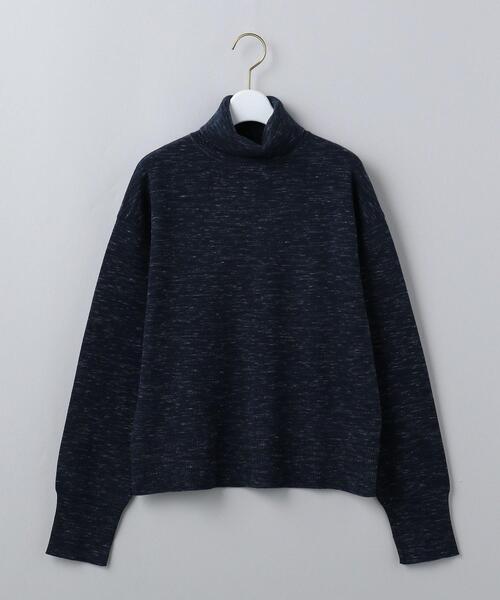 6（ロク）の「＜6(ROKU)＞COTTON WOOL RIB TURTLE NECK PULLOVER