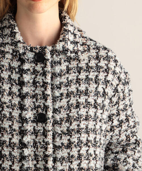 BACCA（バッカ）の「ハウンドトゥースツイード ワーカーズジャケット