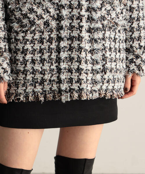 BACCA（バッカ）の「ハウンドトゥースツイード ワーカーズジャケット