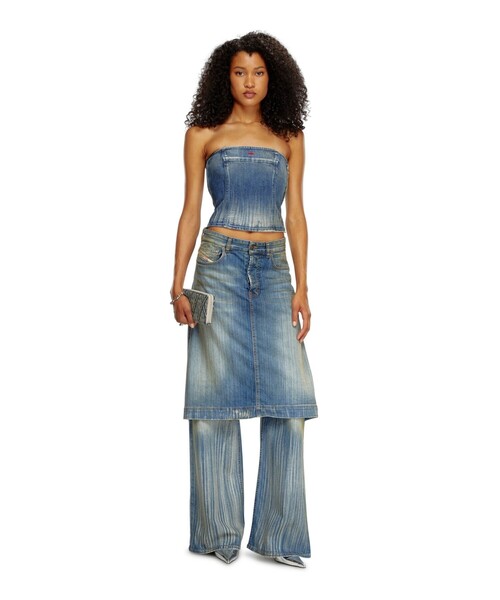 DIESEL（ディーゼル）の「レディース ベアトップ デニム（チューブ