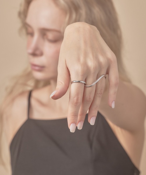 セール】2WAYダブルフィンガーリング/double finger ring（リング