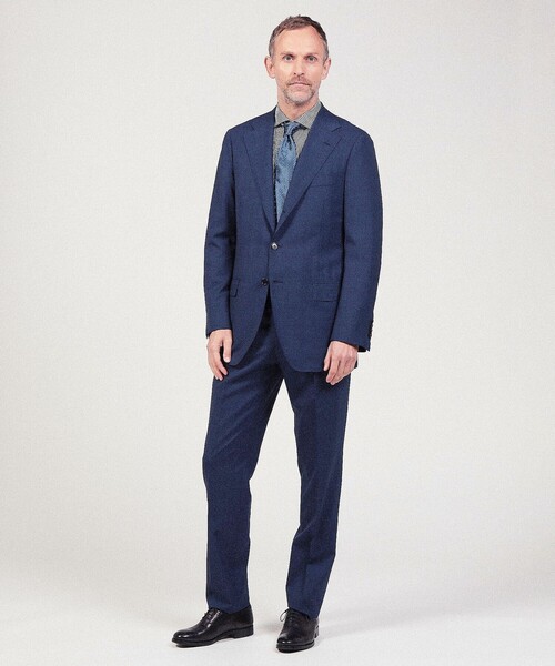 セール】ウール シングルブレステッド3Bスーツ Ermenezild Zegna