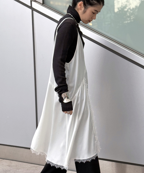 レースドッキングキャミワンピース（ワンピース）｜AP STUDIO