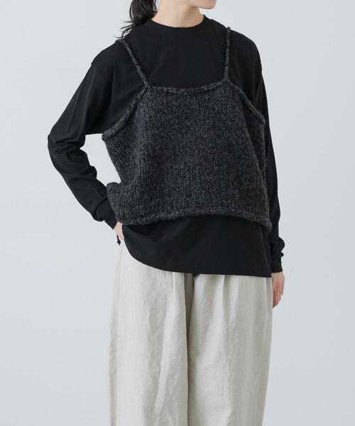 かぐれ（カグレ）の「アルパカウールブークレニットキャミソール