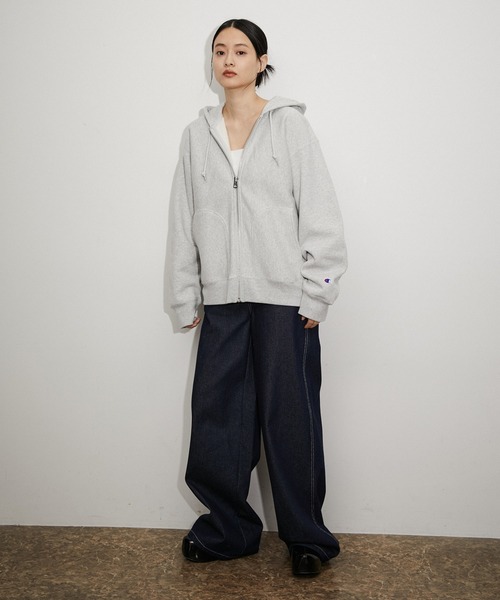 セール】【Champion for ADAM ET ROPE'】EX SEPARATE POCKET ZIP UP