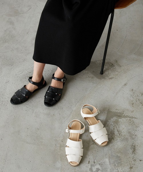 forksy.】ステッチデザイングルカサンダル forksy.│MONO-MART