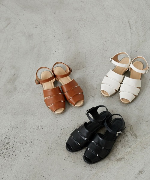 forksy.】ステッチデザイングルカサンダル forksy.│MONO-MART