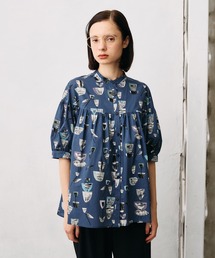 リバティ」に該当するレディースのシャツ/ブラウス（ブルー・ネイビー