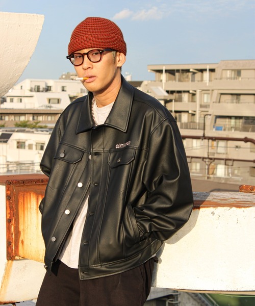 Synthetic leather jacket（ブルゾン）｜centimeter（センチメーター