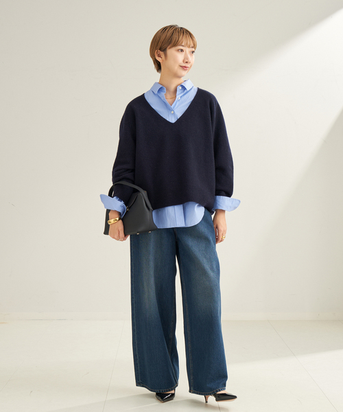 plage（プラージュ）の「2WAY ラグラン Back V プルオーバー（ニット