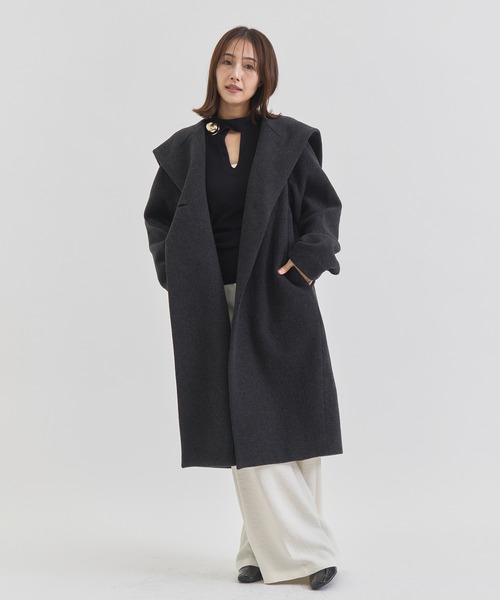 HARUNOBUMURATA/ハルノブムラタ】KAREN/WOOL HOODED COAT/ウール