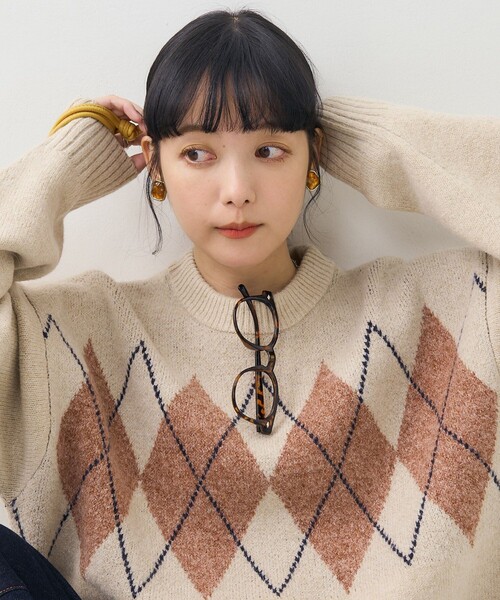 FREAK'S STORE（フリークスストア）の「ビッグ アーガイルニット/プル