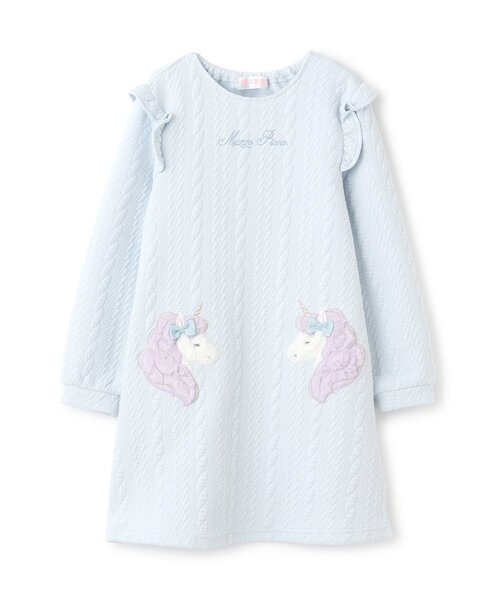 セール】動物アップリケ カットワンピース（ワンピース）｜mezzo piano