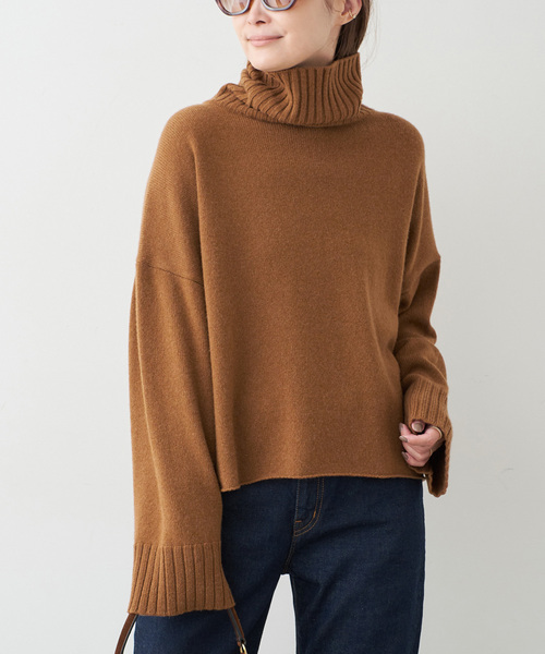 Cropped タートルネック ニット（ニット/セーター）｜Deuxieme Classe
