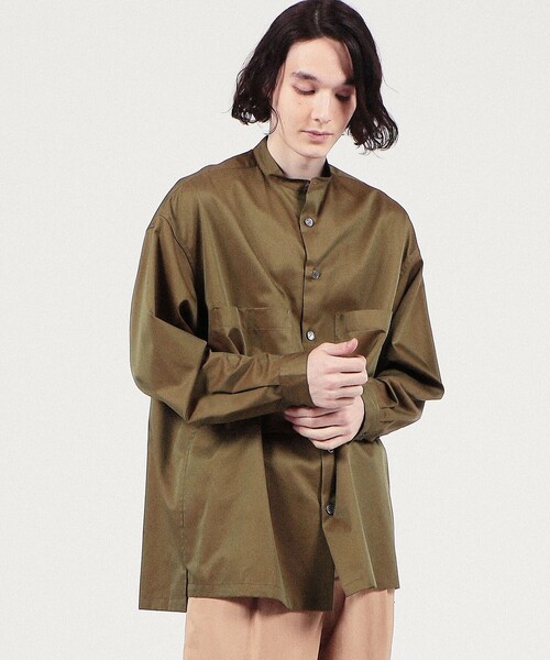 caban（キャバン）の「□CABaN コットンシャンブレー ビッグシャツ