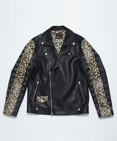 PINK BOMB（ピンクボム）の「ボム エンブレム レオパード ライダース