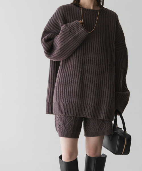 Noble（ノーブル）の「片畦ビッグニット（ニット/セーター）」 - WEAR