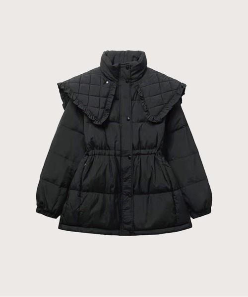 LA POMME petit（ラポミ・プチ）の「襟取り外し可能/天然羽毛90%の極暖