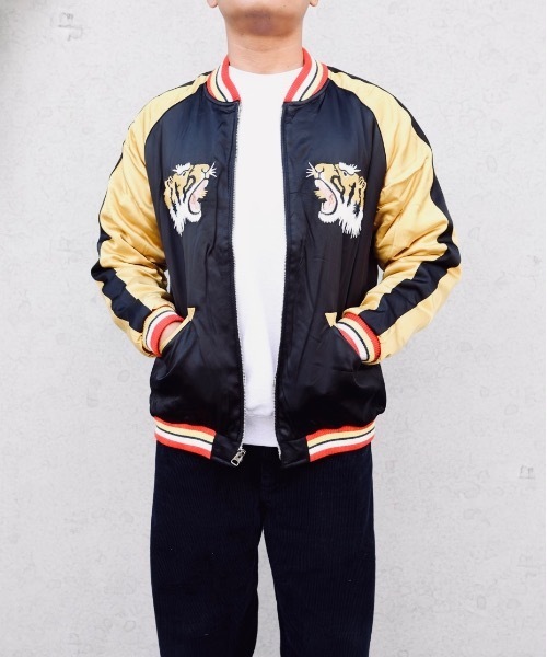 セール】HOUSTON / RAYON SOUVENIR JACKET TIGER/ 51525（スカジャン