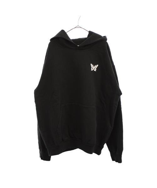 ブランド古着】バタフライプリントプルオーバーパーカー（パーカー