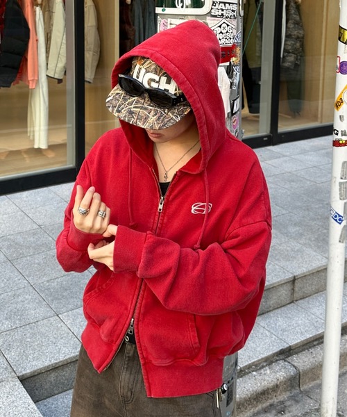 Double Zip-Up Short Hoodie - ダブルジップショートフーディー【短丈