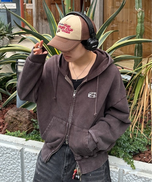 Double Zip-Up Short Hoodie - ダブルジップショートフーディー【短丈