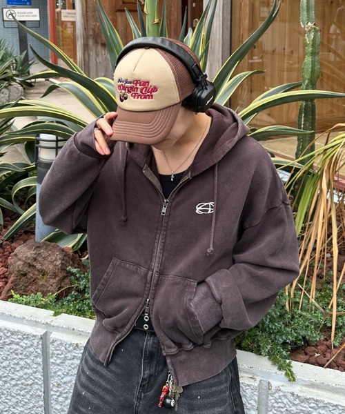 Double Zip-Up Short Hoodie - ダブルジップショートフーディー【短丈